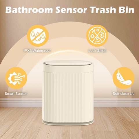 Airtight lid helps minimize odors between disposals.