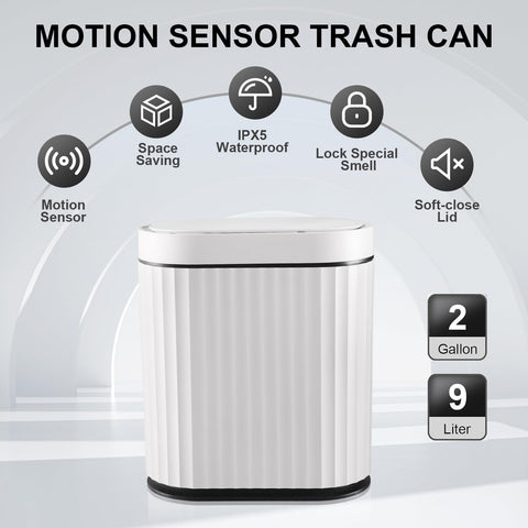 ELPHECO airtight lid traps odors and keeps spaces fresh.