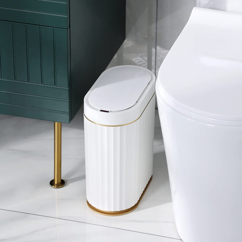 ELPHECO battery-powered trash bin runs on two AA cells