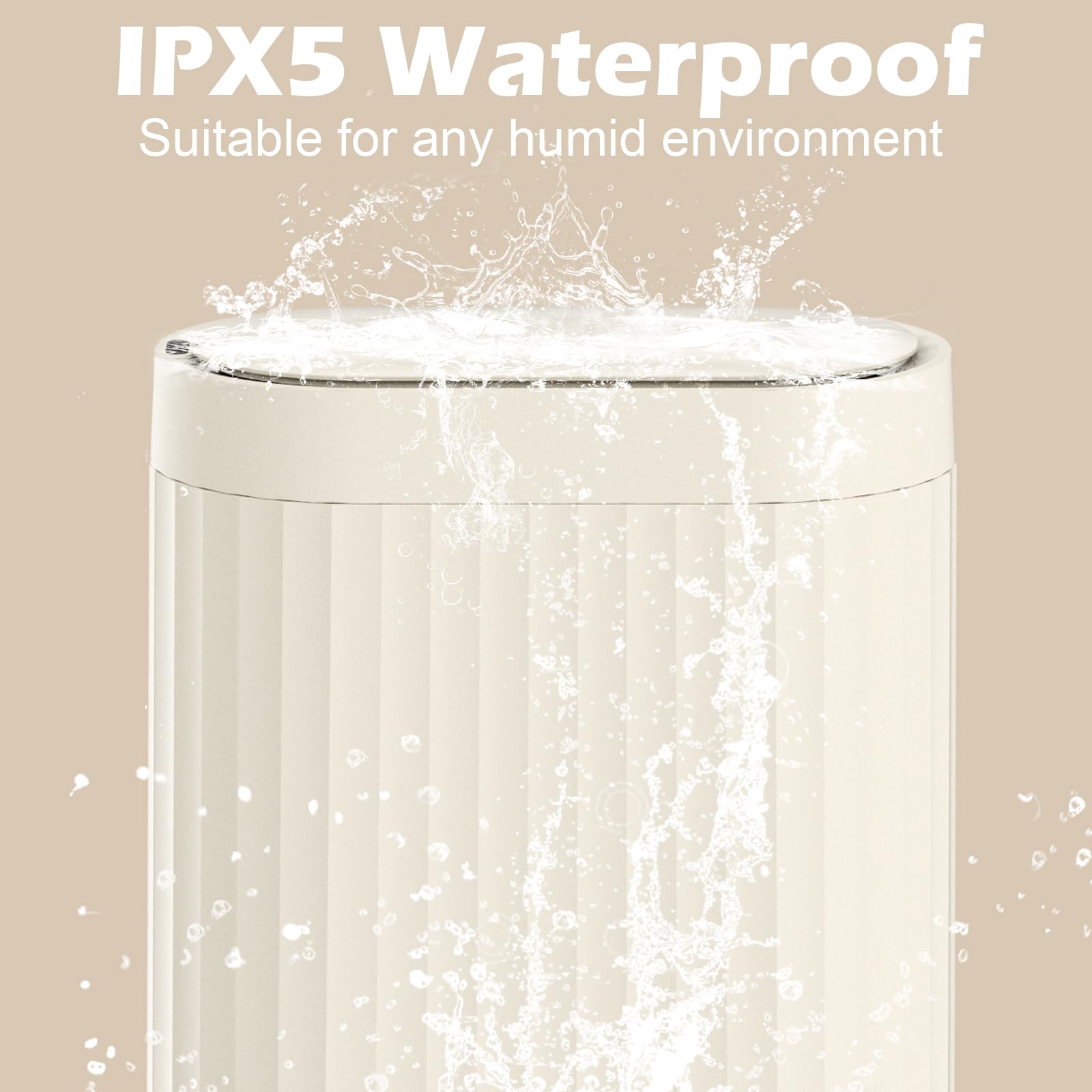 Versatile placement in bathroom, kitchen, office, or living spaces.