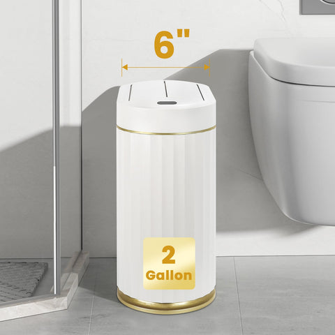 ELPHECO non-slip base keeps the bin stable on tile or wood floors.