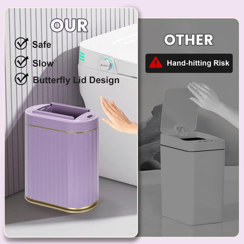 ELPHECO non-slip base keeps the bin stable on slippery floors.
