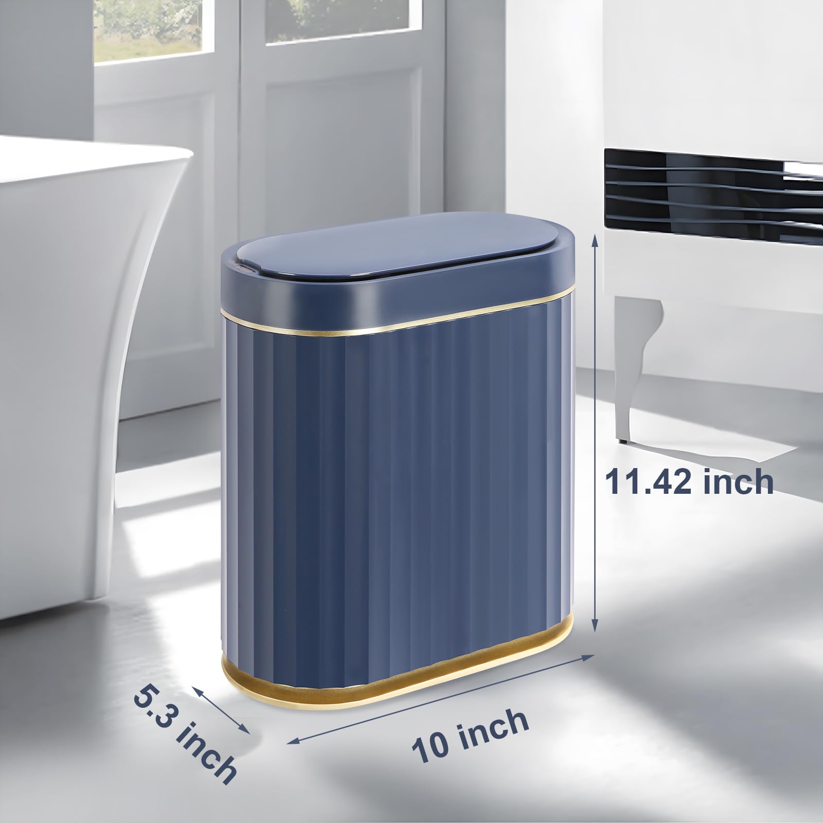 ELPHECO sensor lid opens instantly for quick disposal at the counter.