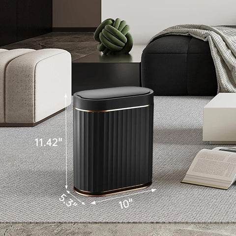 ELPHECO sensor trash bin shows indicator light for lid status at a glance.
