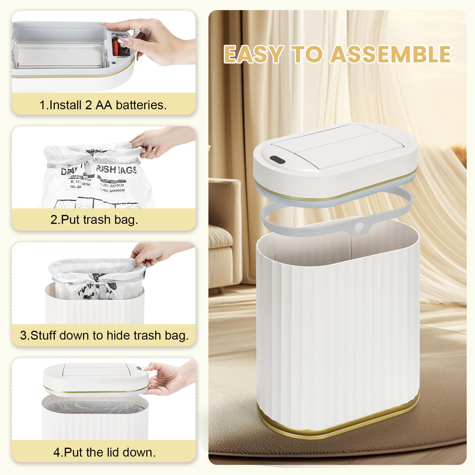 ELPHECO sleek fingerprint-resistant finish for a clean, modern look.