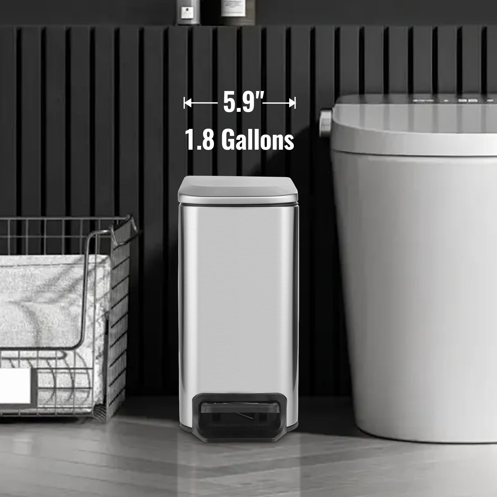 ELPHECO sleek matte finish resists fingerprints for a tidy look.