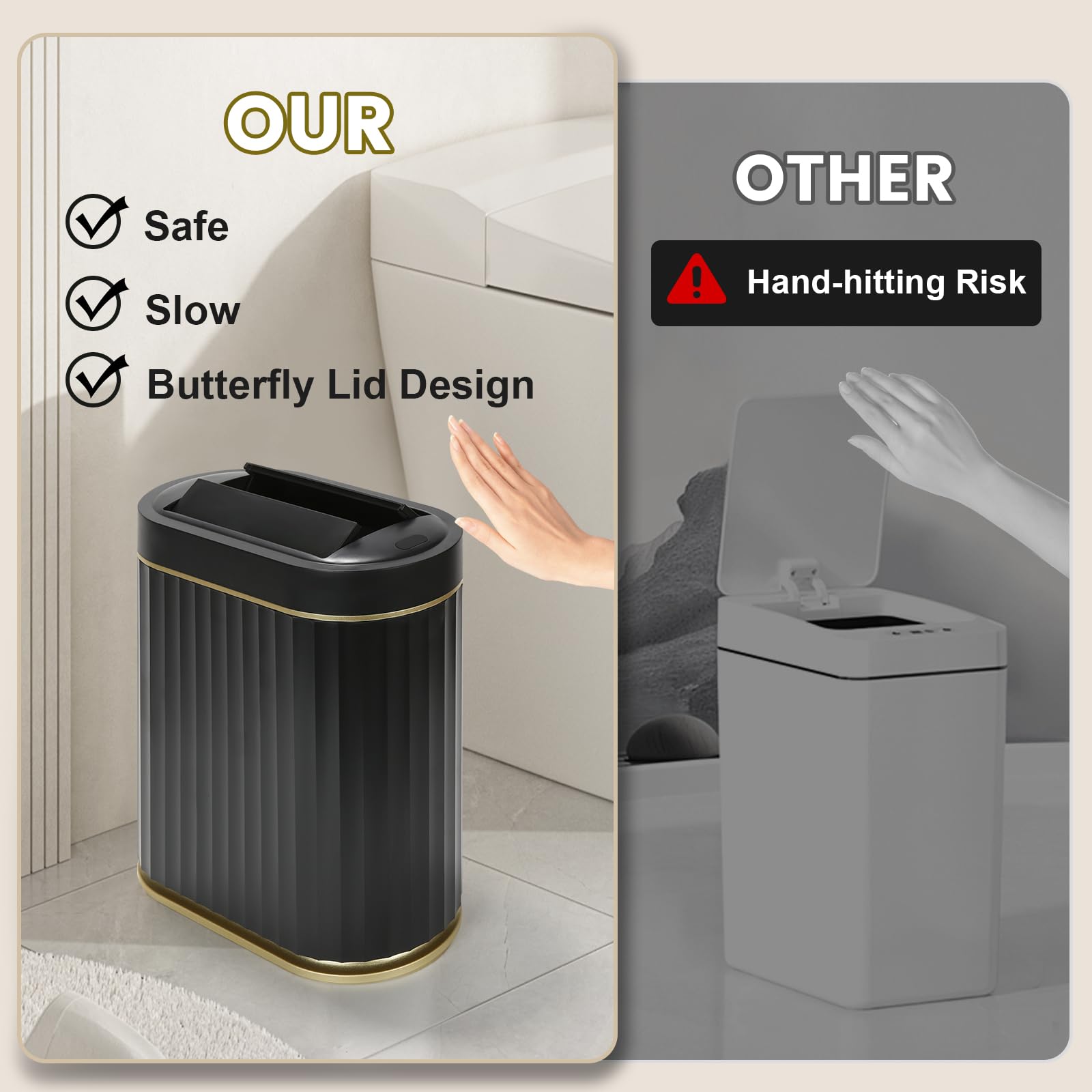 ELPHECO sleek modern design enhances decor with fingerprint resistance.