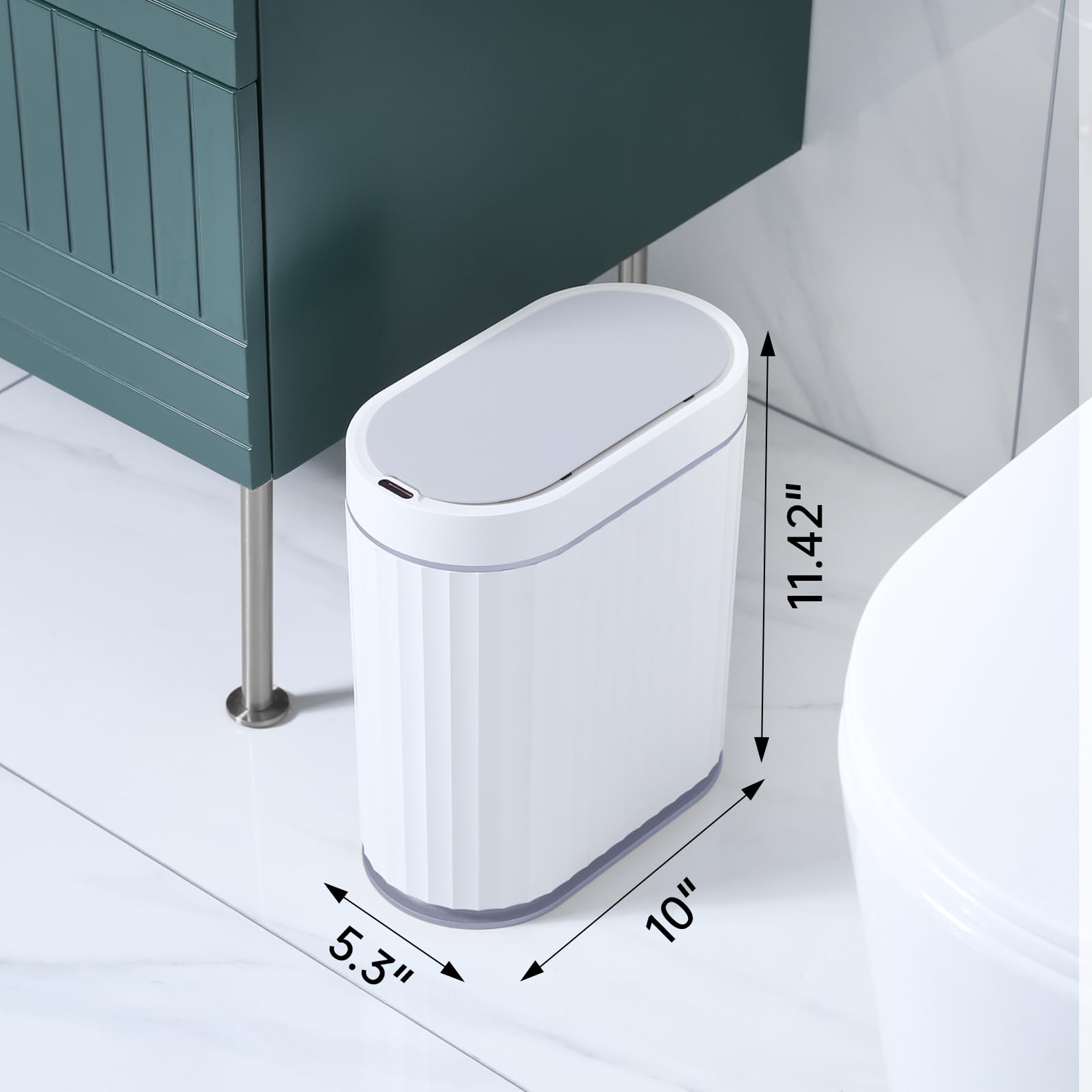 ELPHECO trash bin featuring IPX5 waterproof protection against splashes