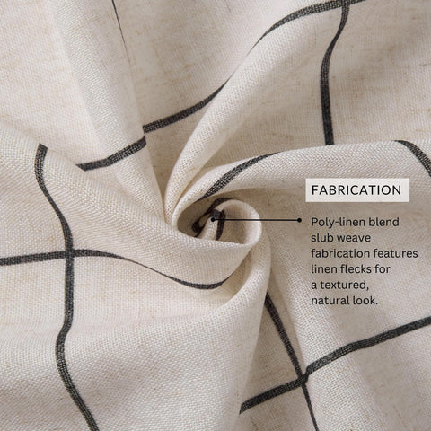 Elrene Brighton distressed plaid grid pattern adds rustic charm to rooms.