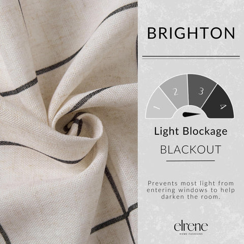 Elrene Brighton curtains are machine washable for easy care.