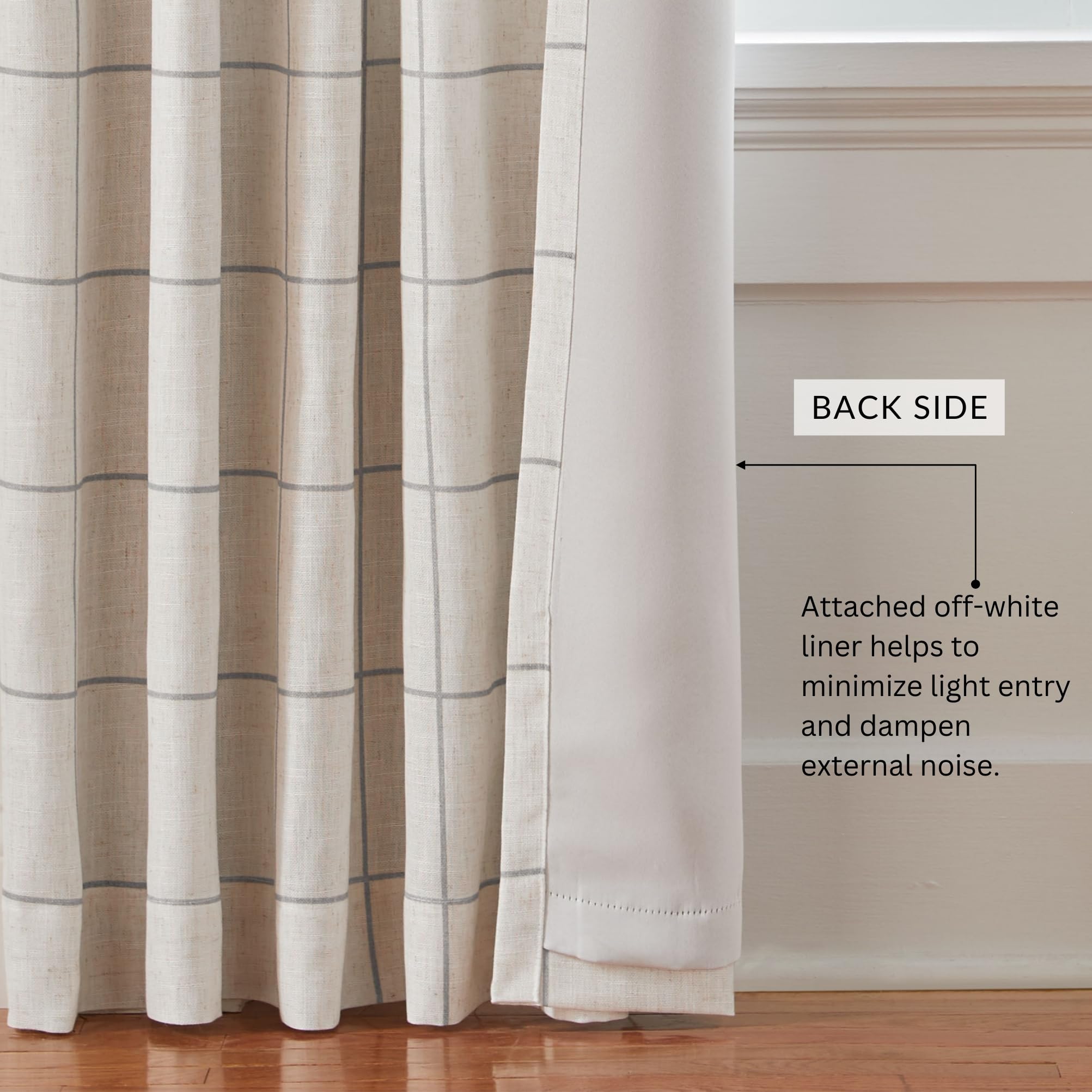 Elrene Brighton bedroom decor drape complements modern farmhouse style
