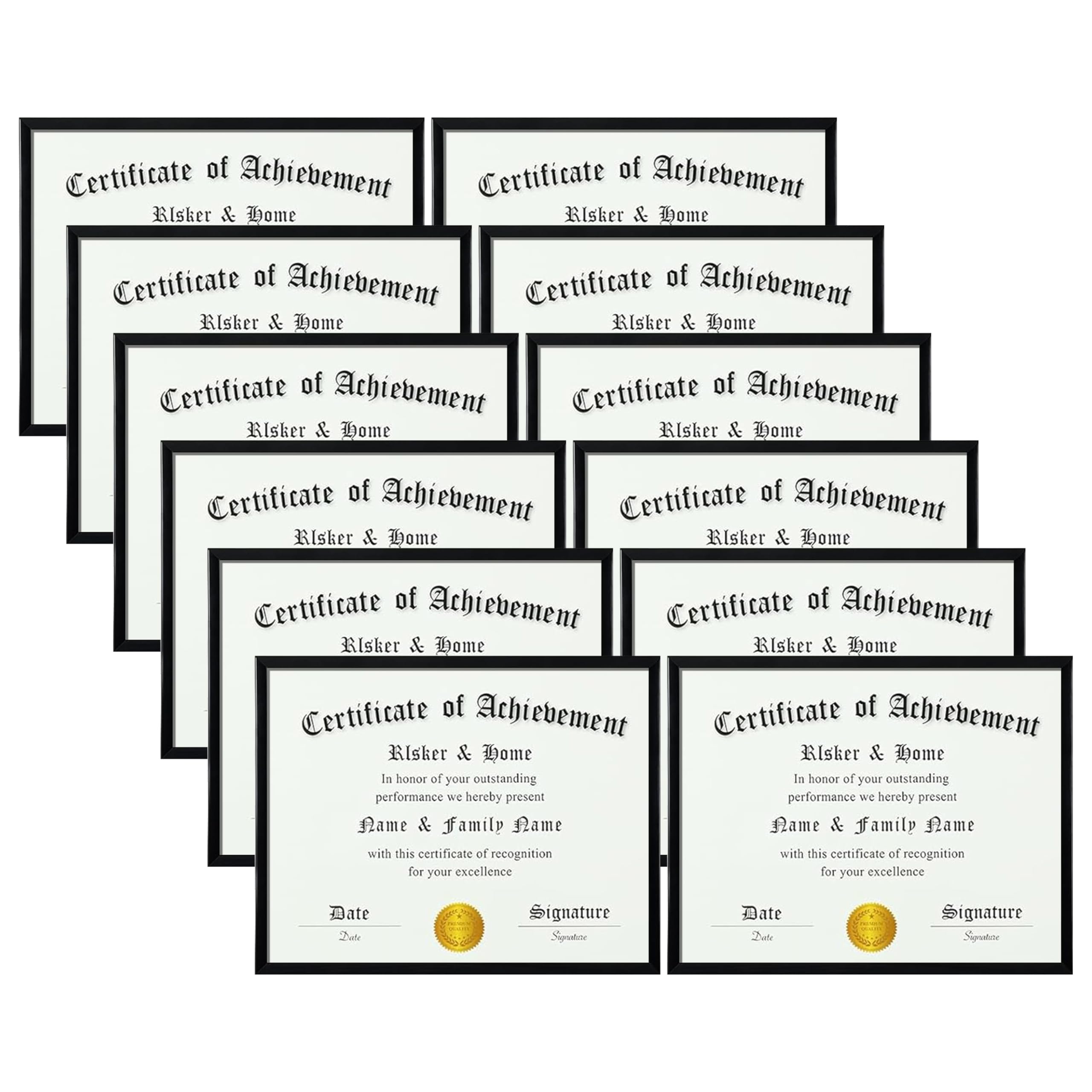 ELSKER&amp;HOME 11x14 frame pack front view for certificates and prints.