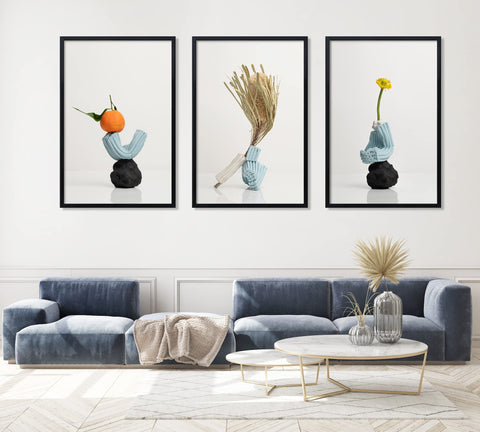 ELSER&HOME 22.375x34 frame set of three enables coordinated wall styling