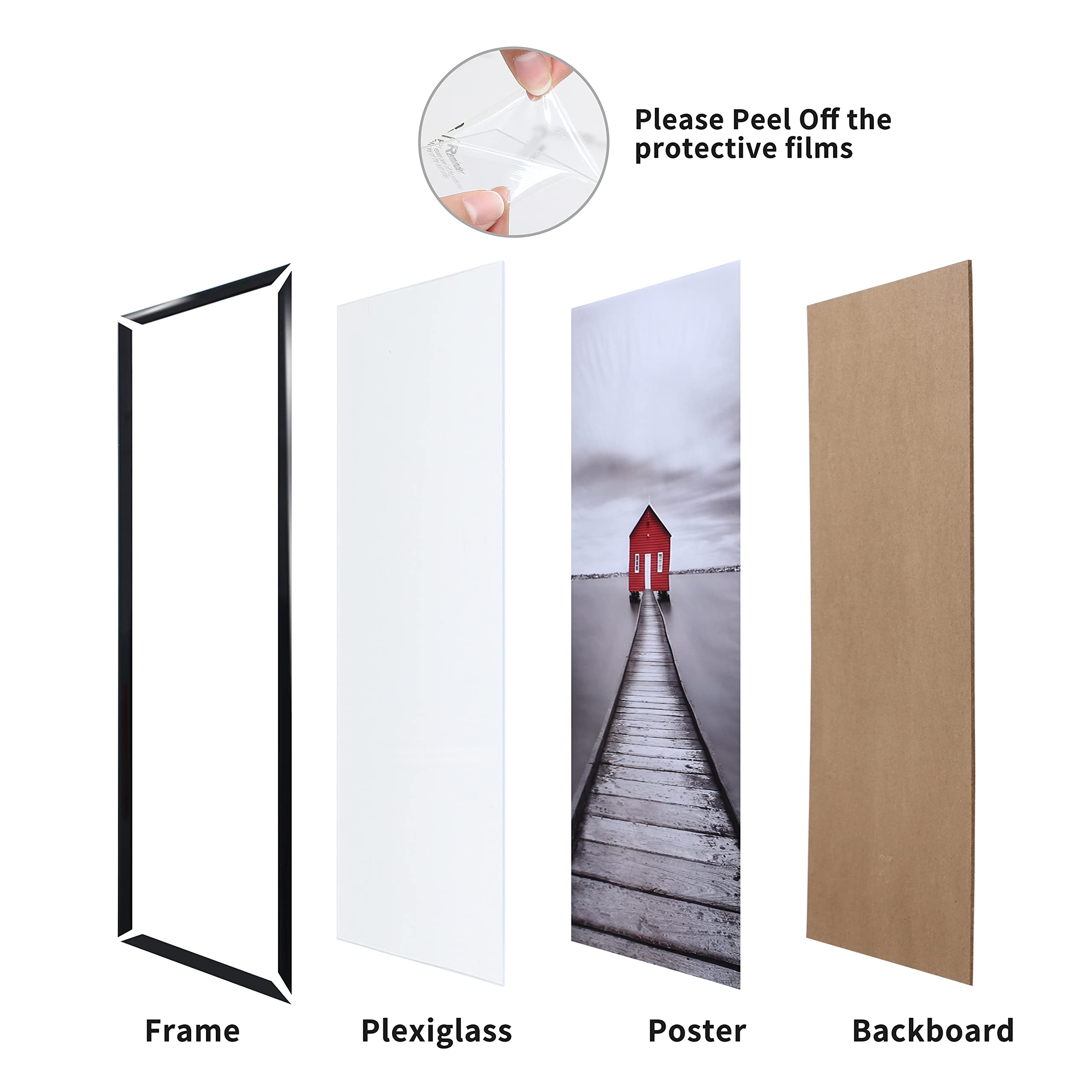 ELSKER&HOME preinstalled hardware makes hanging quick and secure