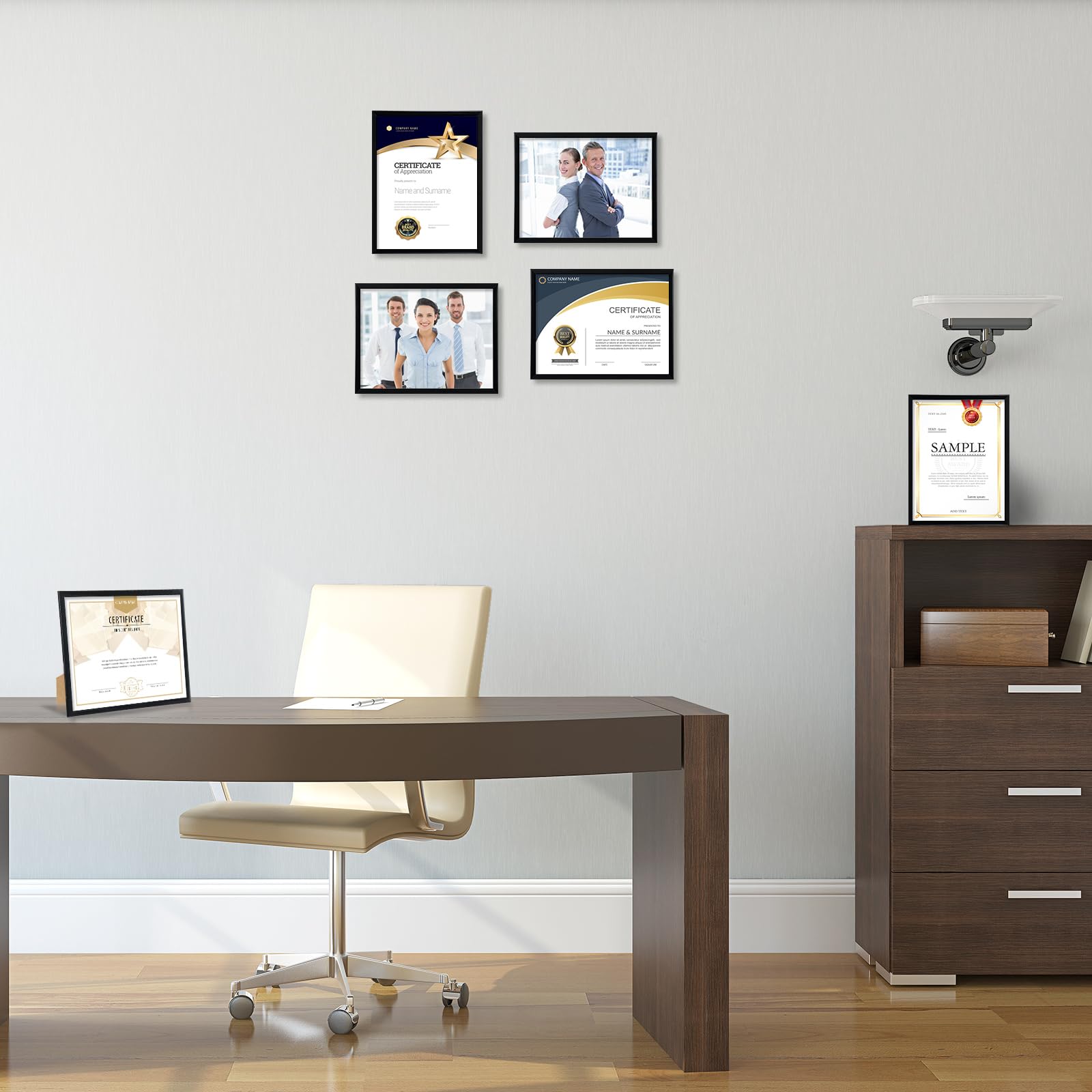 ELSKER&amp;HOME frame with rail system enables easy wall mounting.