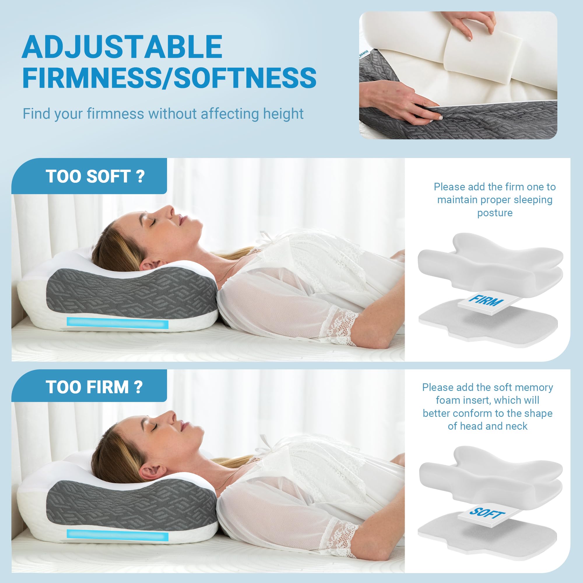 Elviros CertiPUR-US memory foam ensures a safe, odor-minimized surface