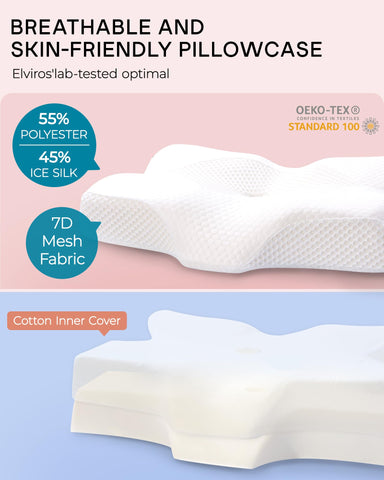 Ice-silk breathable cover provides cool, skin-friendly comfort.