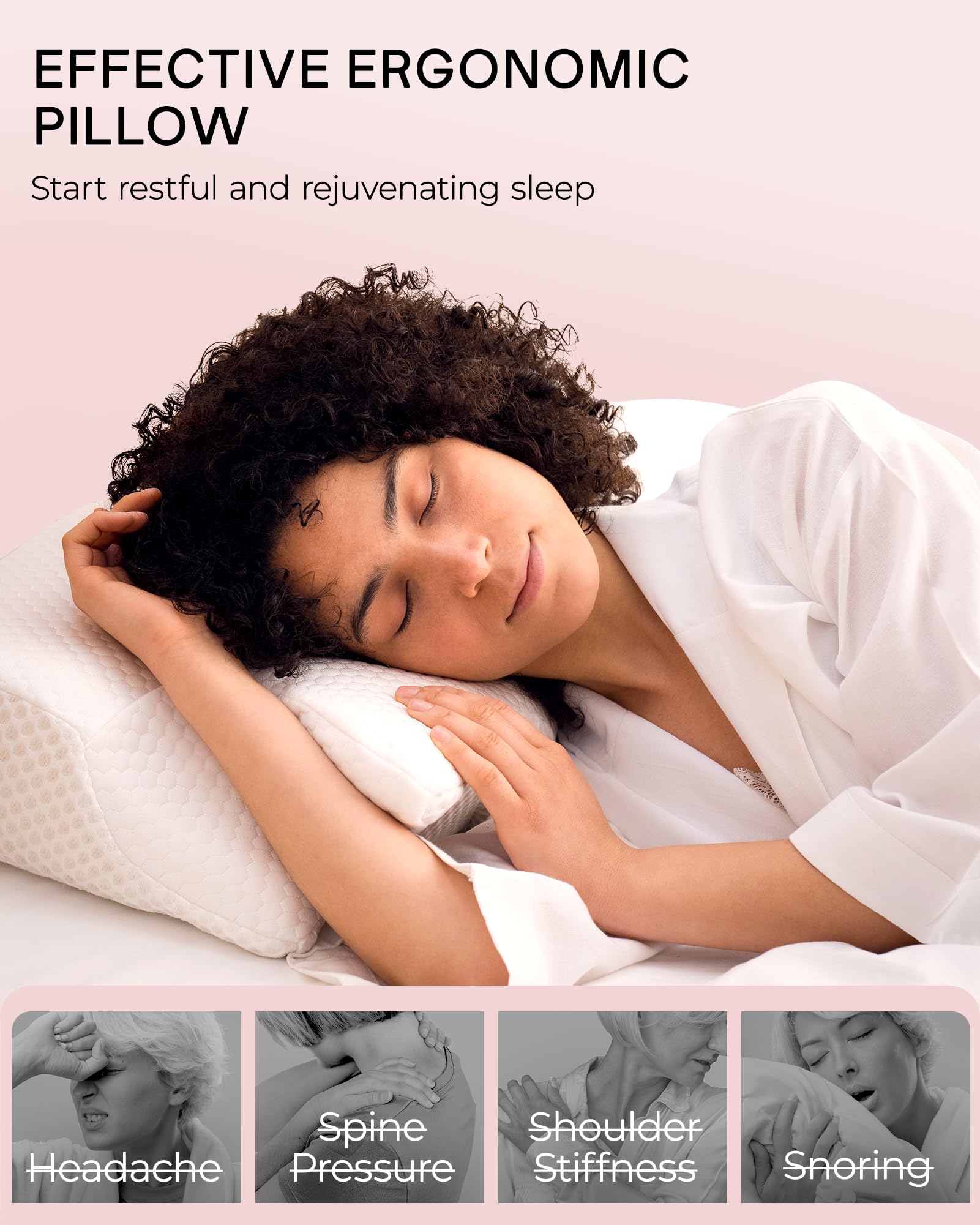 Elviros pillow suits side sleepers with balanced comfort and support.