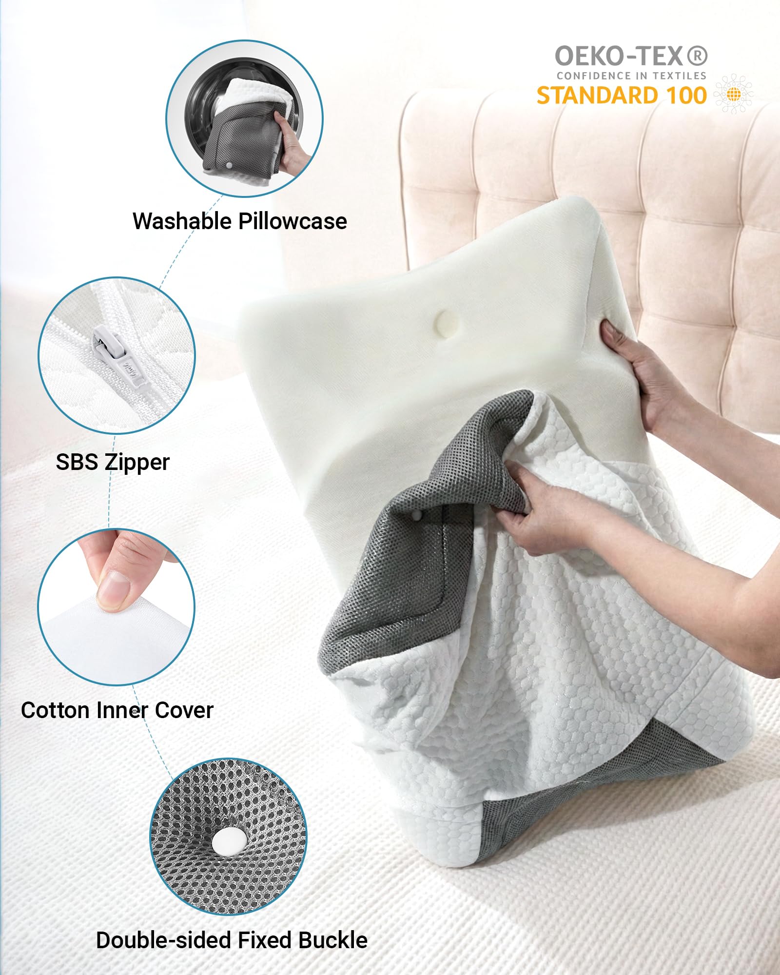 Hose organization prevents tangles and keeps tubing neat.