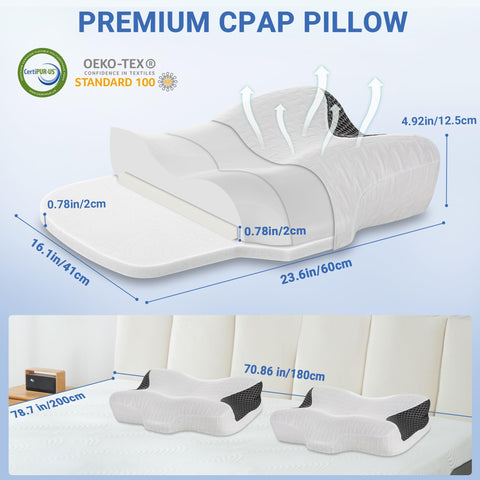 Elviros CPAP Pillow removable cover for easy washing
