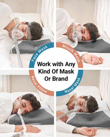 Elviros CPAP pillow offers two height options for personalized support.