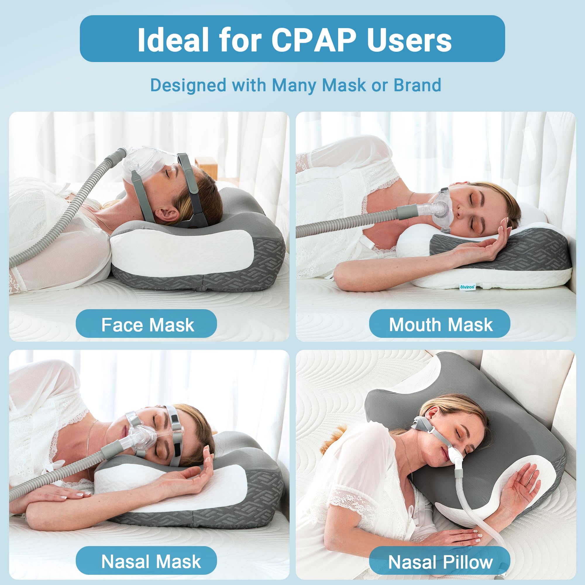 Elviros memory foam core provides steady nightly support