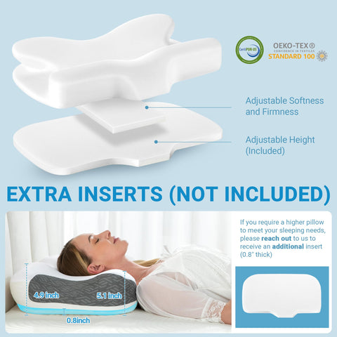 Elviros nose pillow insert compatibility for improved CPAP mask fit