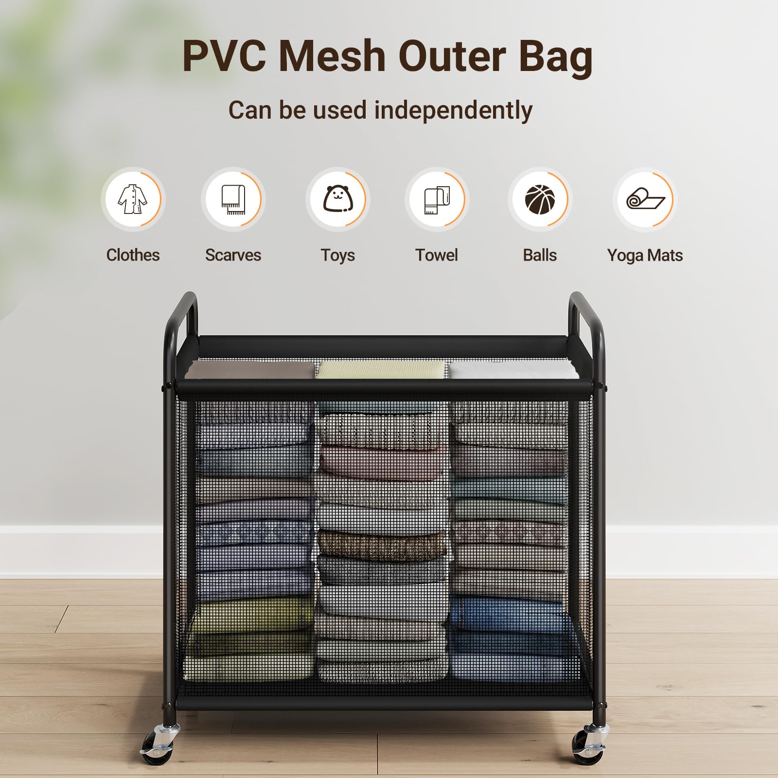 ELYKEN 120L capacity fits full laundry loads in apartments.