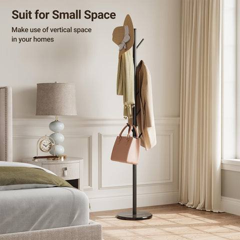 Angled hooks keep items secure and reduce slips.