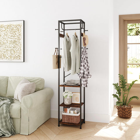 ELYKEN rustic-brown finish adds warm industrial accent