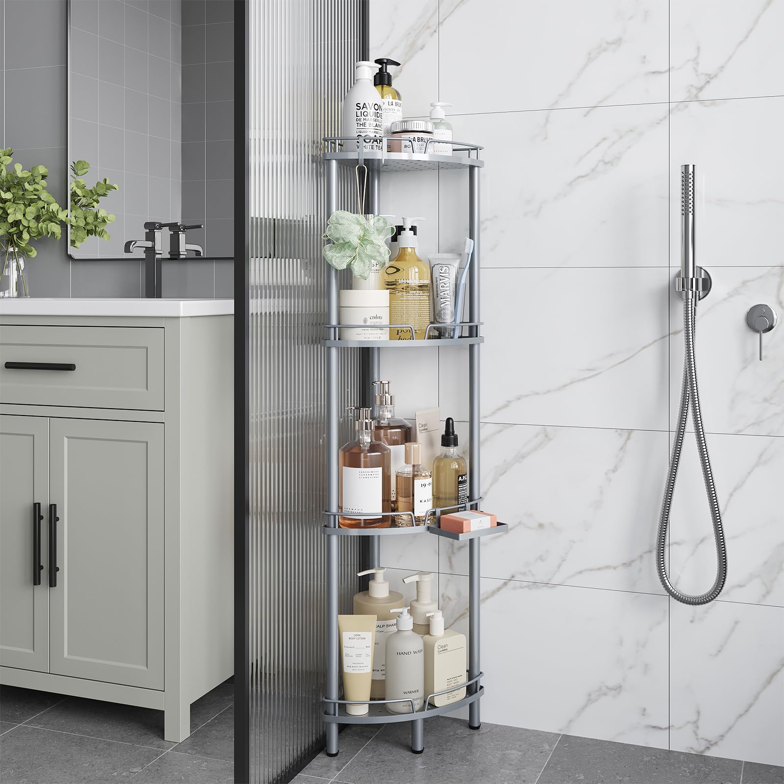 ELYKEN easy assembly free-standing design avoids wall drilling