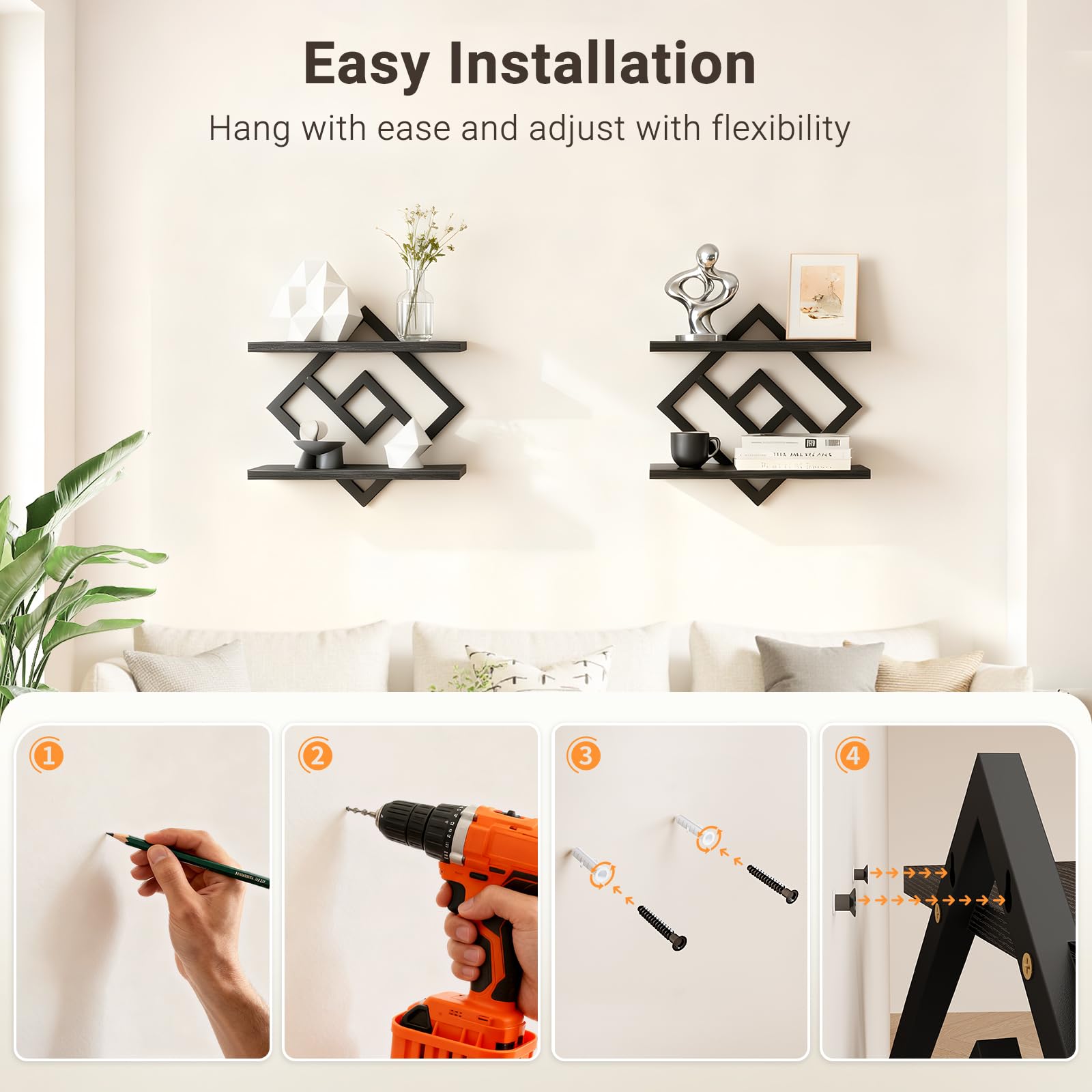 ELYKEN kitchen organizer shelf helps declutter countertops and keep essentials handy