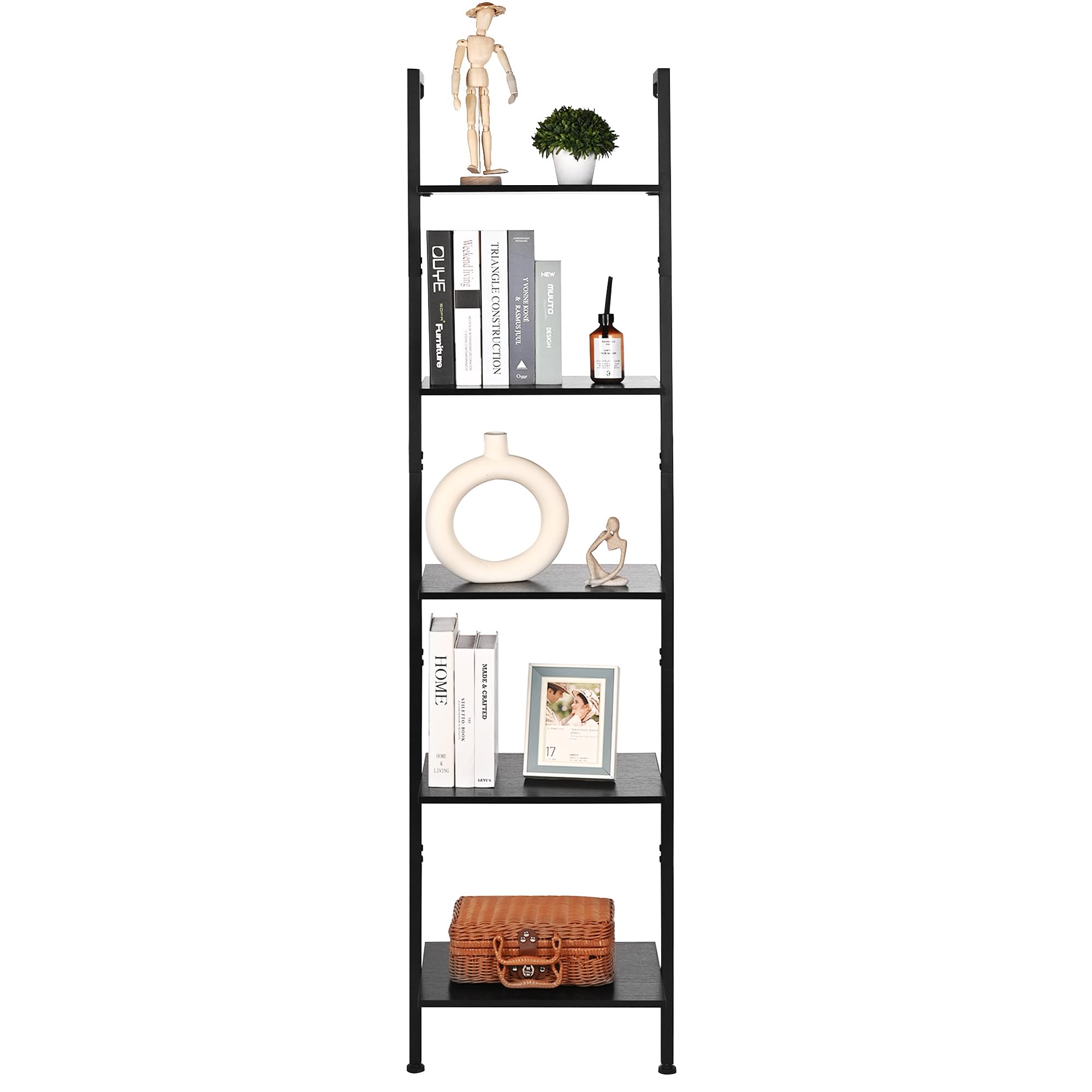 ELYKEN Ladder Shelf styled for living rooms, bedrooms, or home offices.