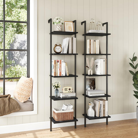 ELYKEN Ladder Shelf screw detail emphasizes sturdy construction with durable fasteners.
