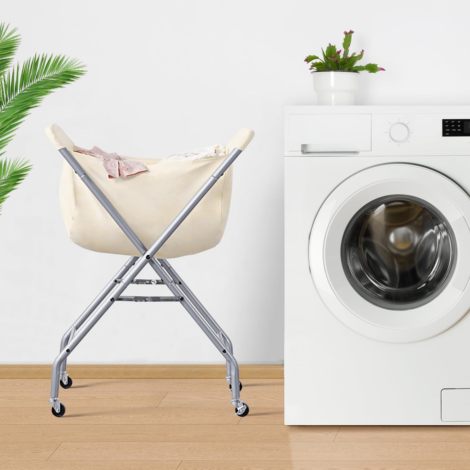 ELYKEN laundry cart quick tools-free assembly for fast setup.
