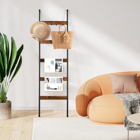 ELYKEN living-room display option pairs with throws and magazines for organized style.