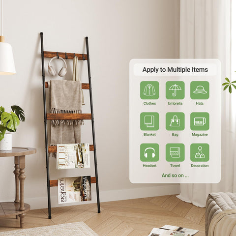 ELYKEN removable hooks four offer versatile hanging for towels, coats, and accessories.