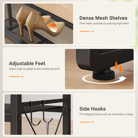 ELYKEN indoor and outdoor ready shoe rack near entryways