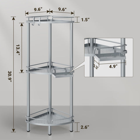 ELYKEN shower caddy soap holder keeps soap dry and within easy reach.