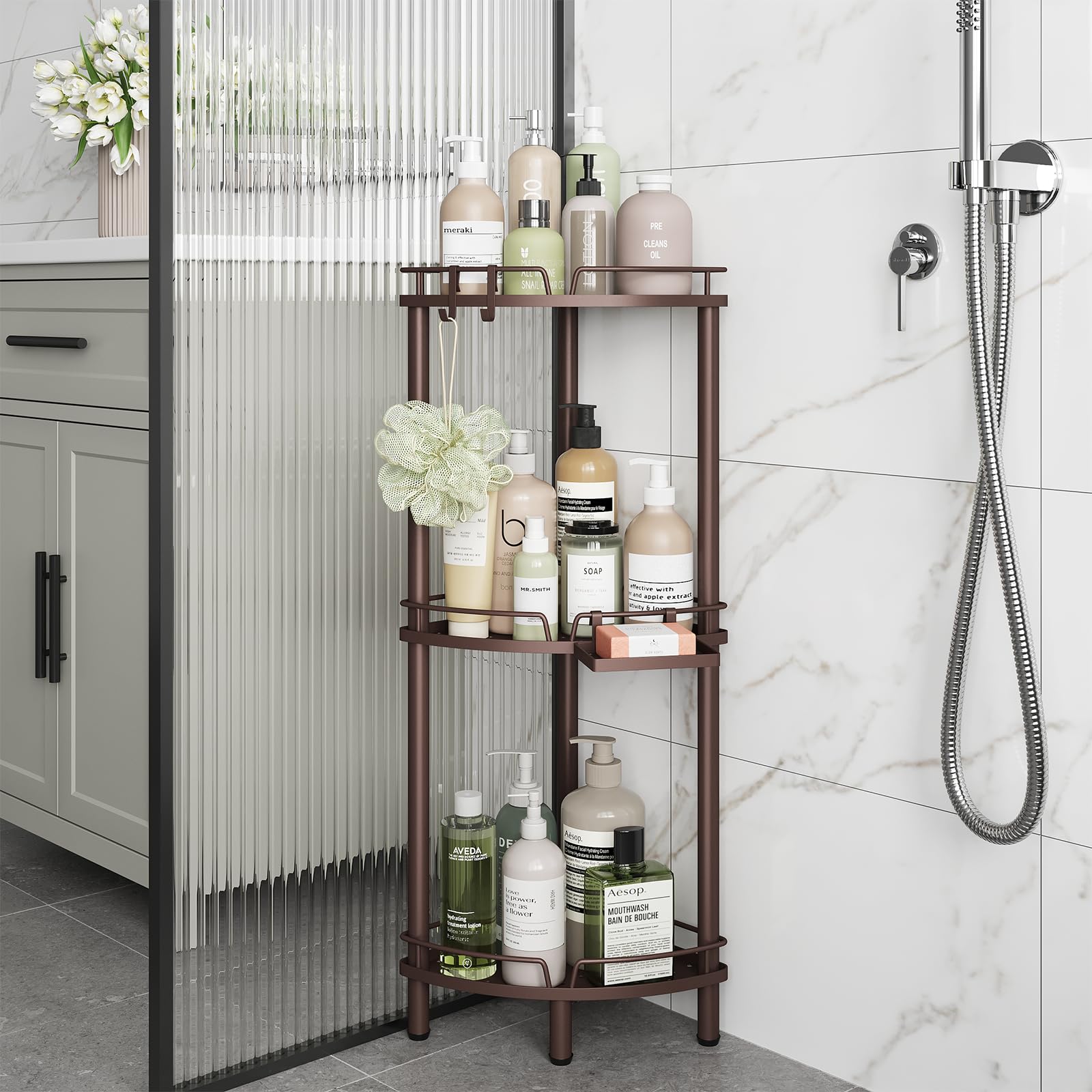 ELYKEN side rails guard bottles and prevent items from slipping.