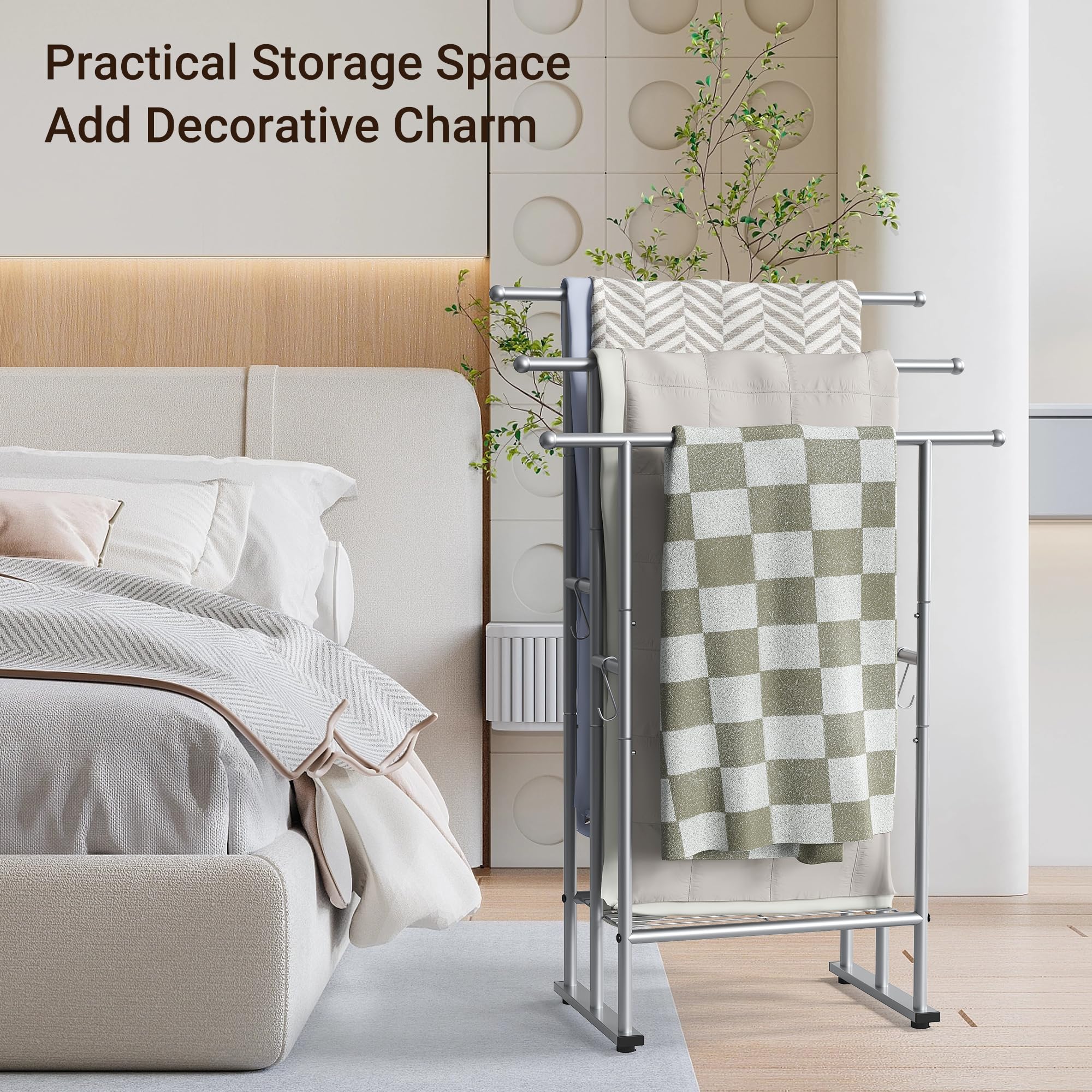 ELYKEN smooth silver finish adds a modern touch to any space.