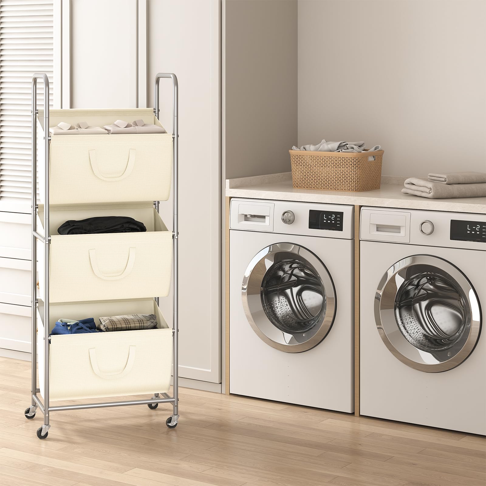 ELYKEN compact design suits apartments, dorms, and tight laundry spaces.