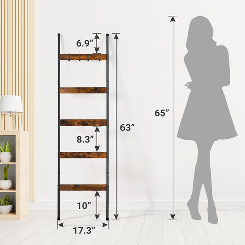 ELYKEN wall-anchored leaning design saves floor space and installs quickly.