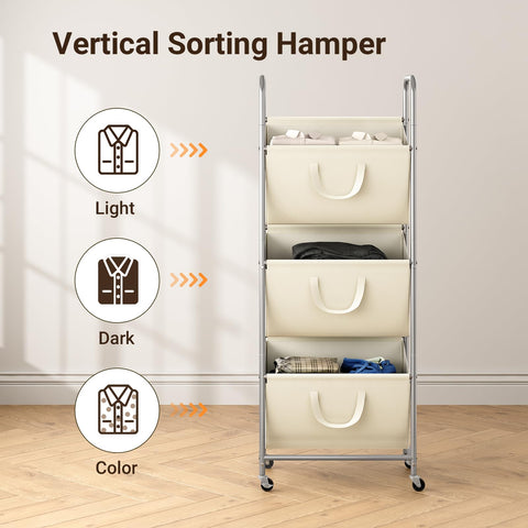 ELYKEN wide bag openings simplify loading and unloading clothing items.
