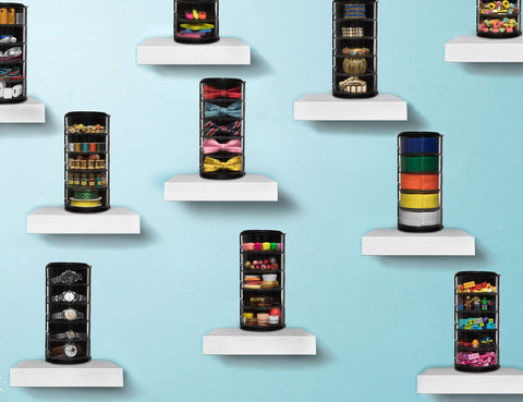 ELYPRO multi-use drawer organizer for belts, jewelry, and makeup