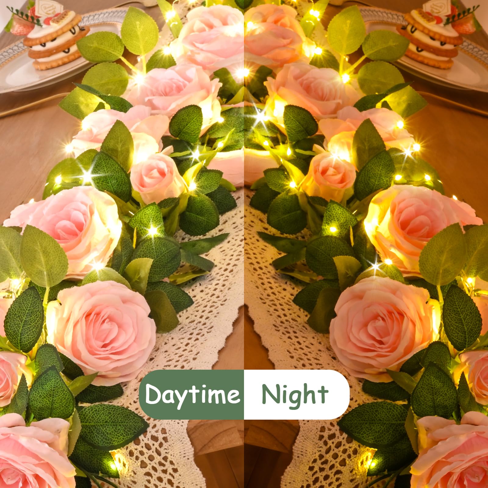 Elyum artificial rose vines offer flexible, creative decor options.
