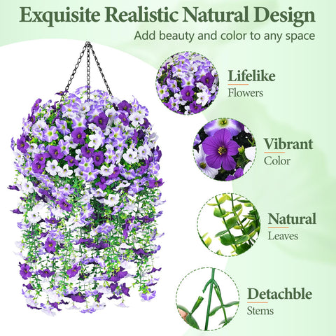 Elyum large faux blooms perfect for front doors and planters