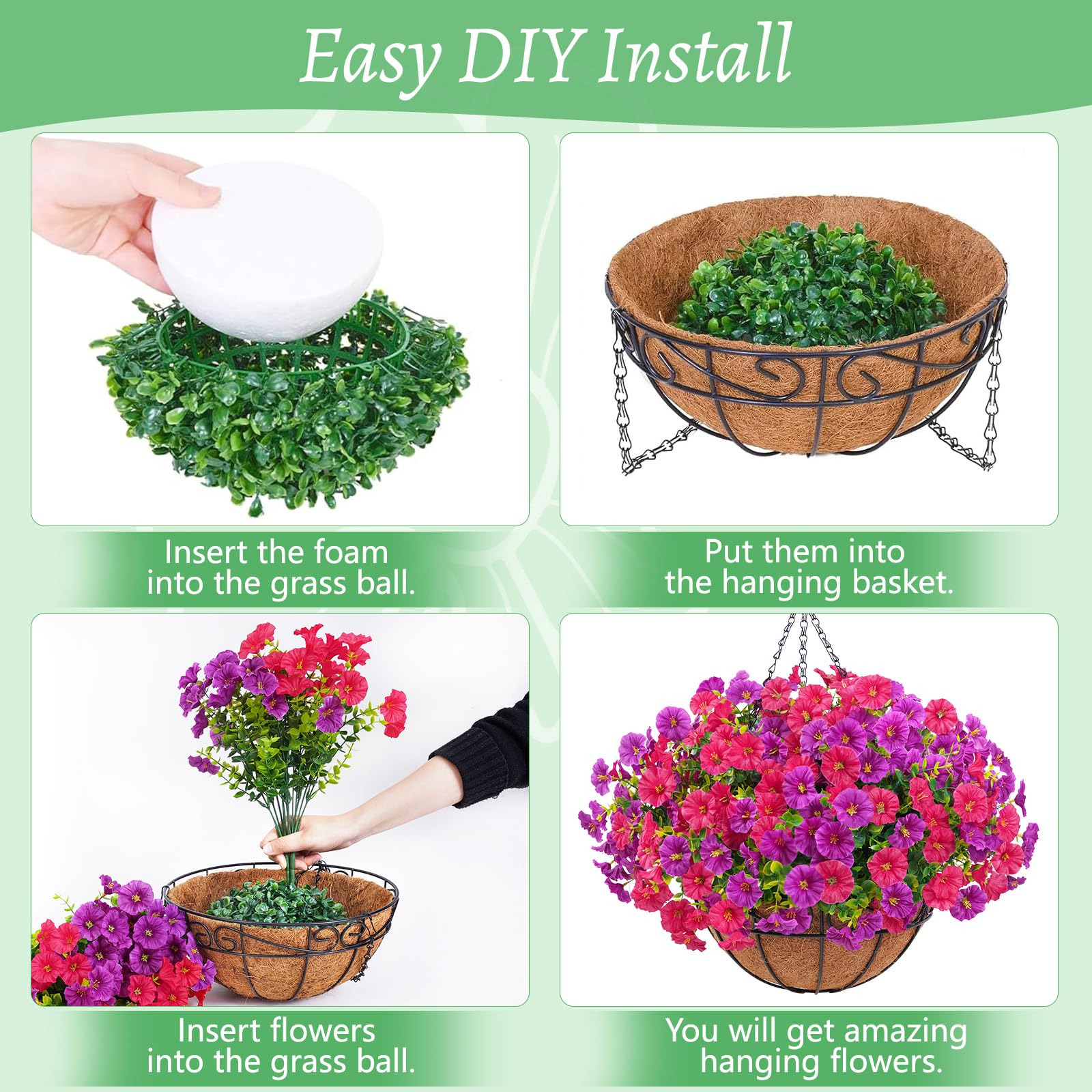 Elyum outdoor flowers offer versatile decor for holidays or everyday scenes.