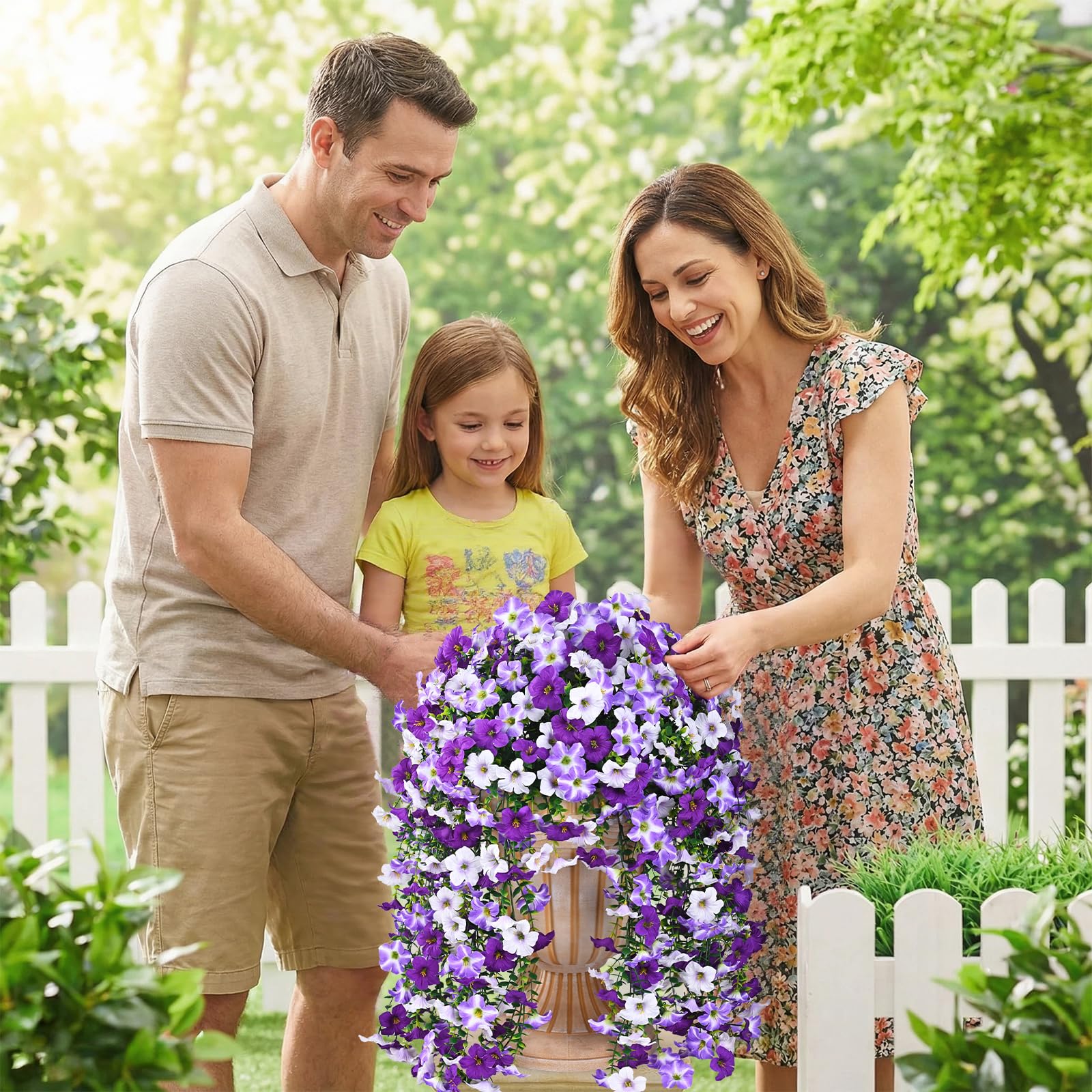 Elyum full-size silk stems fit planters and baskets