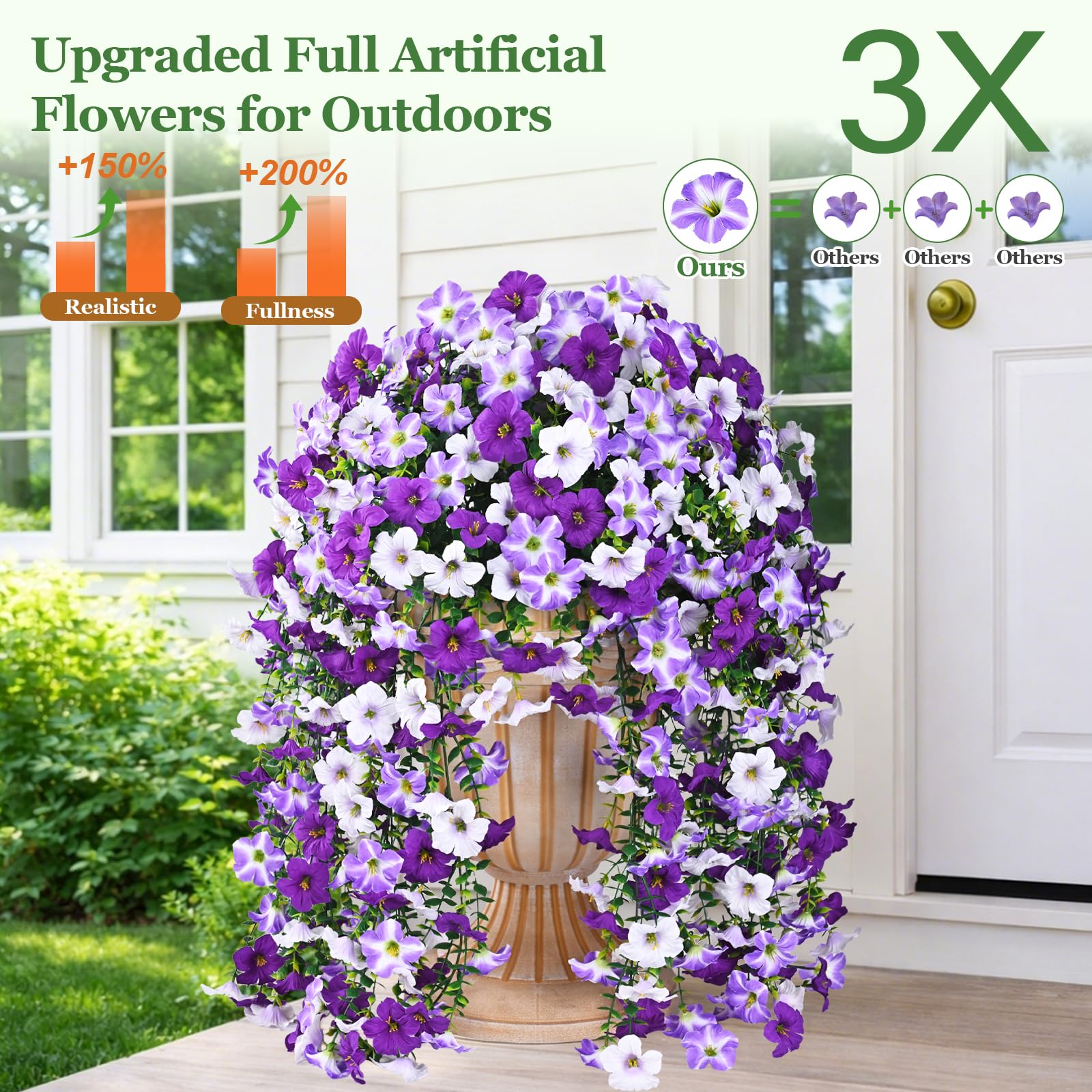 Elyum UV-resistant silk flowers brighten patios without fading